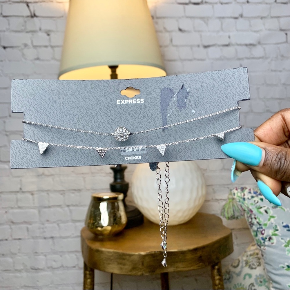 3 for $20| Express | Jewelry | Rhinestone Chokers